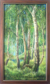 этюд с нашей дачи,в подарок моей бабушке