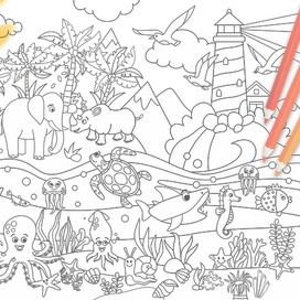 really BIG coloring page