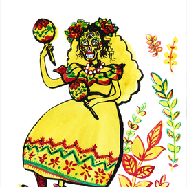 Мексиканский Día de Muertos,  Миктлансиуатль или Катрина