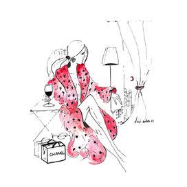  Fashion illustration. Wellness and some chanel.