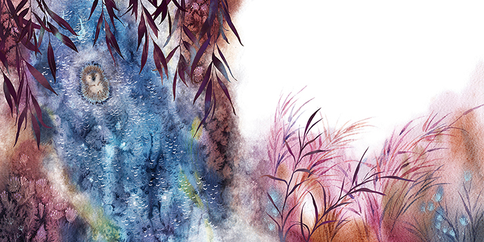 Я ёжик. Я упал в реку.