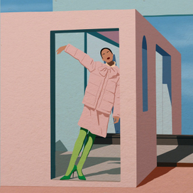 Зеленые колготки