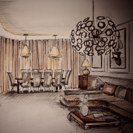 Интерьерная зарисовка
