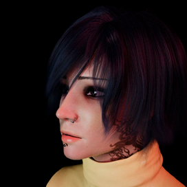 Девушка с пирсингом