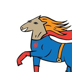 Открытка-лошадь