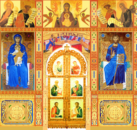 иконостас /фрагмент эскиз