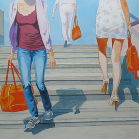 Три оранжевые сумки