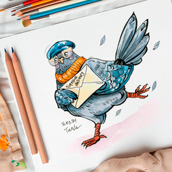 Иллюстрации для открыток о профессиях