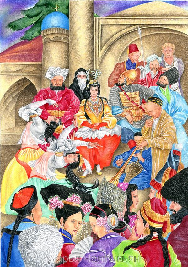 Жюль Верн, Курьер царя, восточный танец