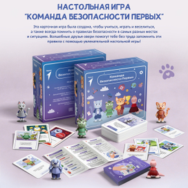 Дизайн настольной игры "Команда безопасности первых"