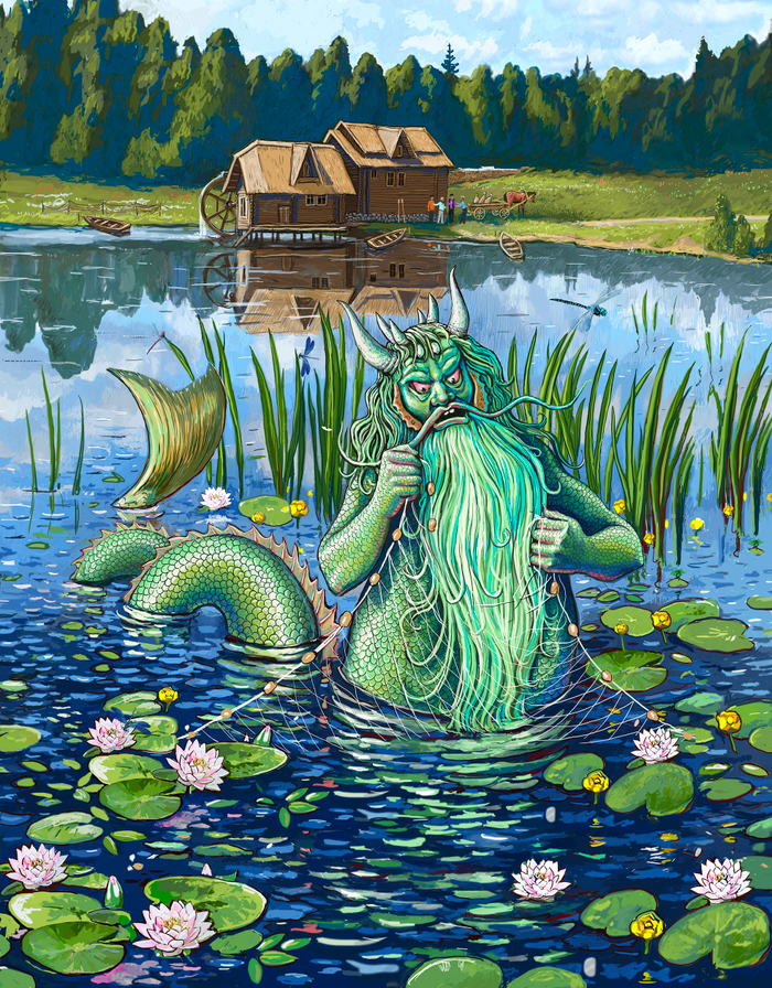 Водяной рвет сети.