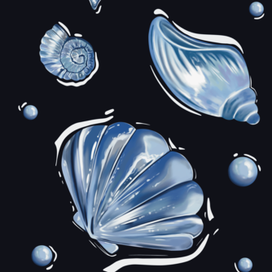 Принт «Ракушки»