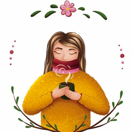 Девушка с кофе