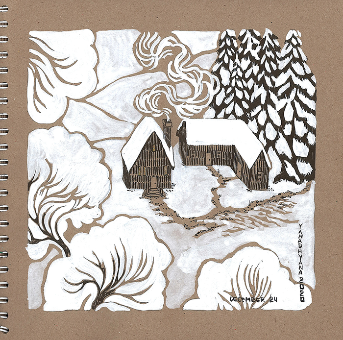 Зимний домик