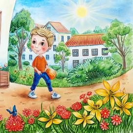 Денни и Мелли вышли на прогулку