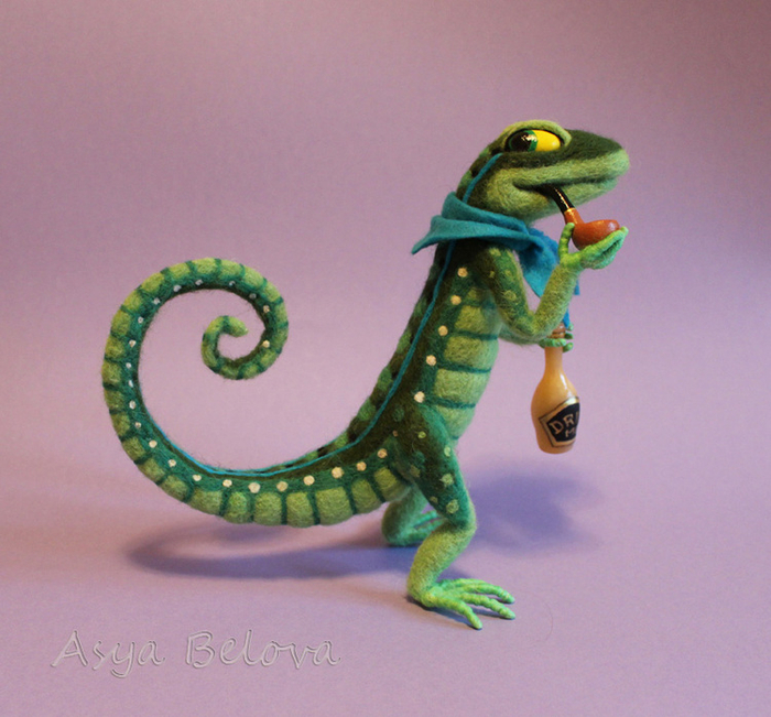 Билль. Ящерка, слуга Белого Кролика.