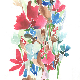 акваарельный букет