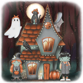 хэллоуин в лесу