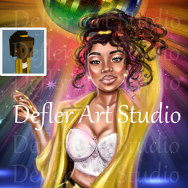 beautiful african american woman in the club