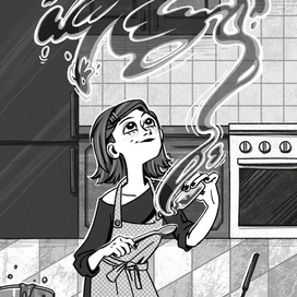 Иллюстрация к книге "Мужество Кэт Кемпбл"