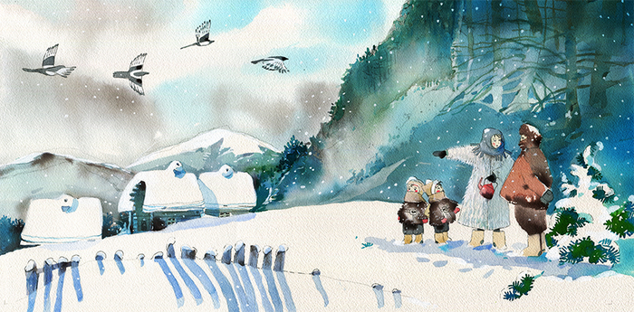 — Ты куда же нас привез?  "Чук и Гек" А.Гайдар.Издательство АСТ-Малыш