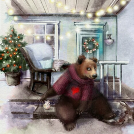 Новогодний Миша