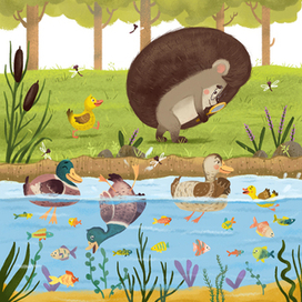 «Ёжик и солнечное лето» Для издательство Clever