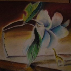 жираф и роза