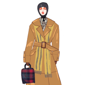 Fashion illustration для коллекции "Отголоски памяти"