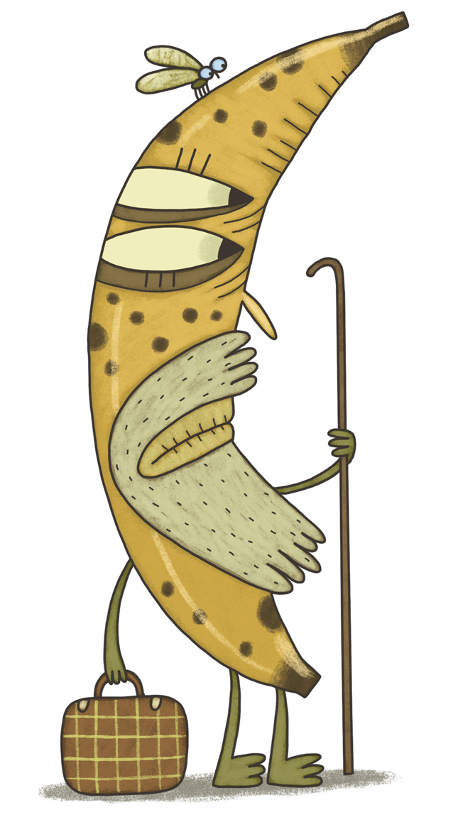 старый банан