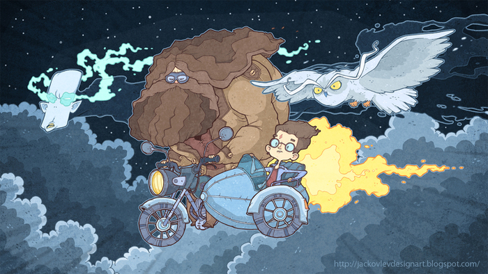 Волан-де-морт и небесный мопед!