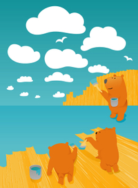 Медведи за работой