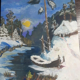 Лесок в ночи