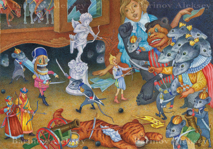 Иллюстрация к сказке Гофмана"Щелкунчик и мышиный король"