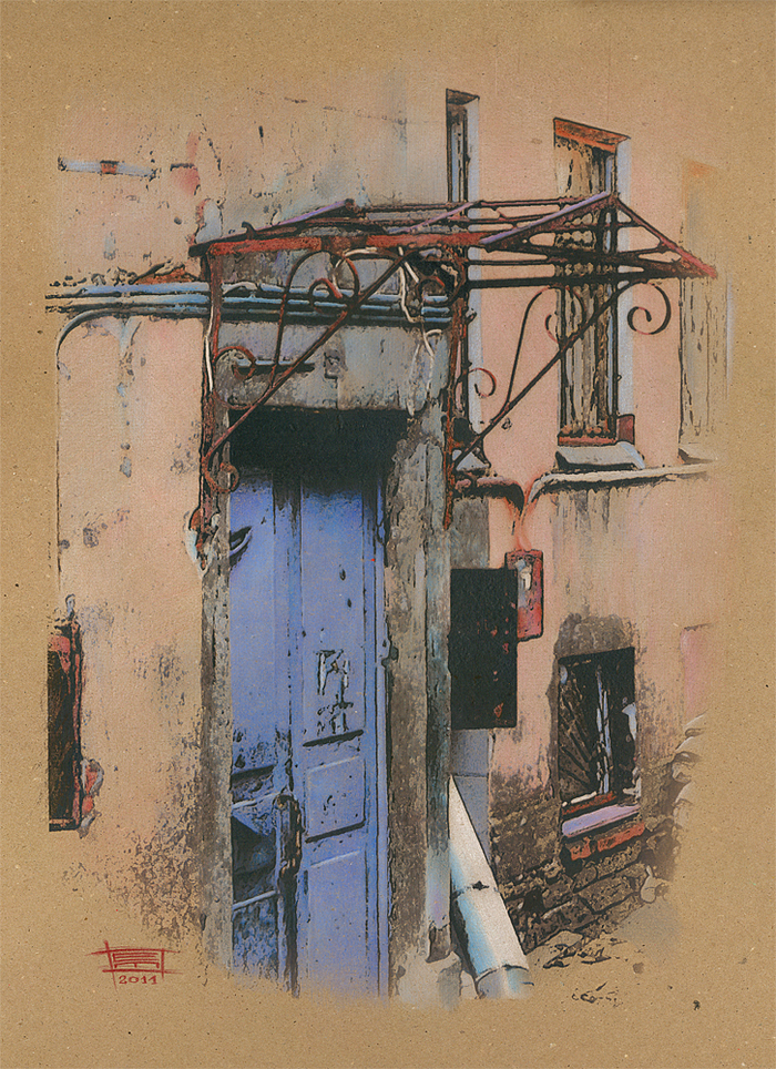 Синяя дверь