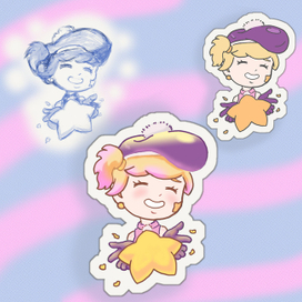 Стикер с персонажем