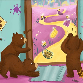 Приключение мишек в лесу