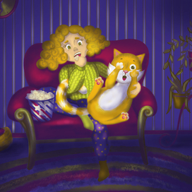 Кот Бергамот и девочка Наташа