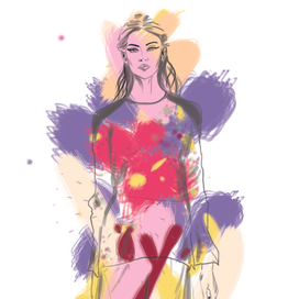 Растровая графика девушка