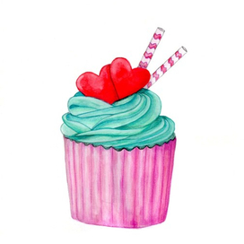 Капкейк сердце
