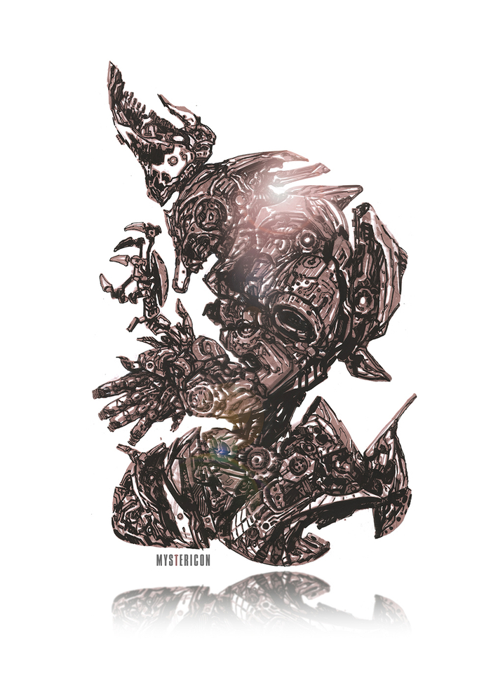 концепт для VALENS (игра) рыбодроид 