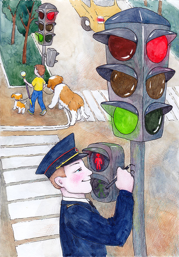 Разноцветные приключения. Новый светофор.