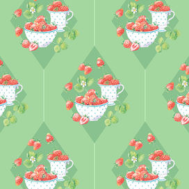 Паттерн с клубникой. 2