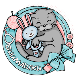 лого для студии игрушек "Обнимашки"