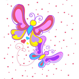 Бабочки порхают