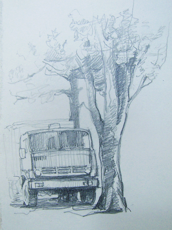 Камаз на привале