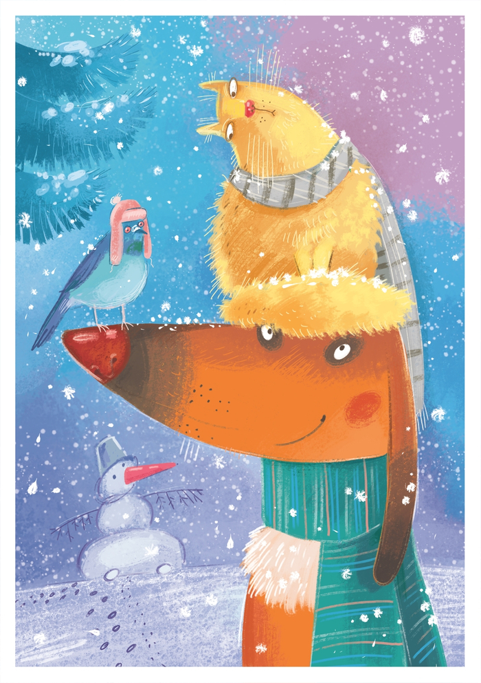 Зимняя открытка