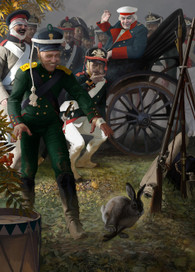 Полосная иллюстрация к рассказу "Заяц"