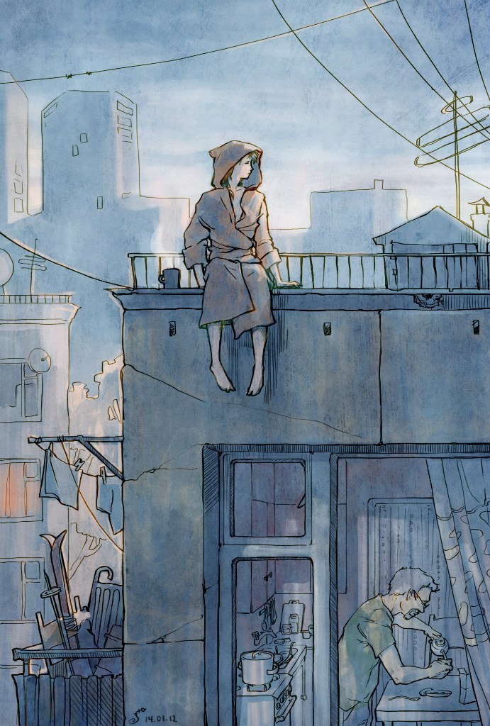 Жизнь на крыше: утро