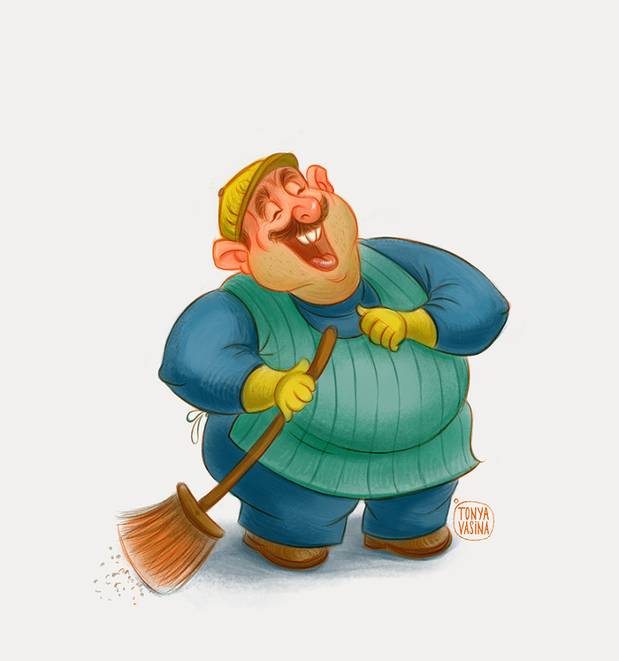 забавный дворник